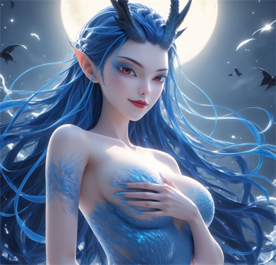 [第913期] [哪吒闹海] [敖闰 · 系列] 蓝色妖姬 [197P]-晚漫-共享AI国漫精致绘画AI高清视频